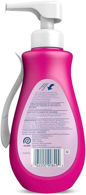 Veet Sensitive Skin Hair Removal Cream For Women, Painless Bikini Hair Removal Gel, Dermatologically Tested Depilatory Cream For Bikini Line, Legs, Arms, Underarms, 13.5 FL OZ Pump Bottle with Tool - Image 9