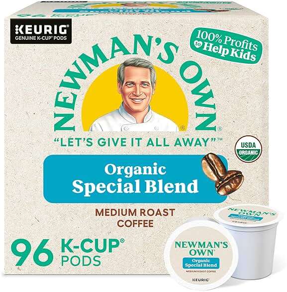 Newman's Own Organics Special Blend Keurig Single-Serve K-Cup Pods, Medium Roast Coffee, 96 Count - Image 1