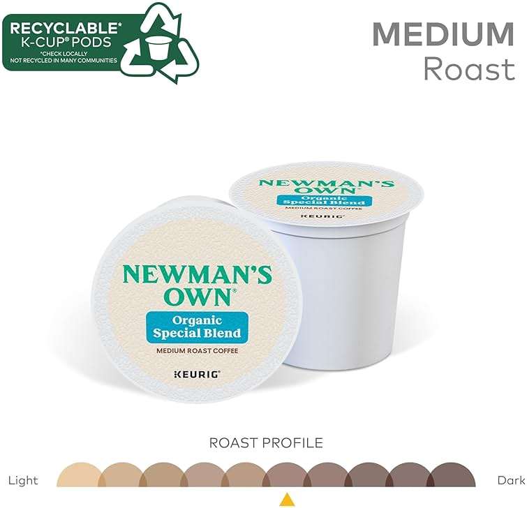 Newman's Own Organics Special Blend Keurig Single-Serve K-Cup Pods, Medium Roast Coffee, 96 Count - Image 3