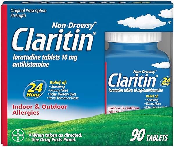 Claritin Indoor & Outdoor Allergy Relief, 90-Tablets - Product Image