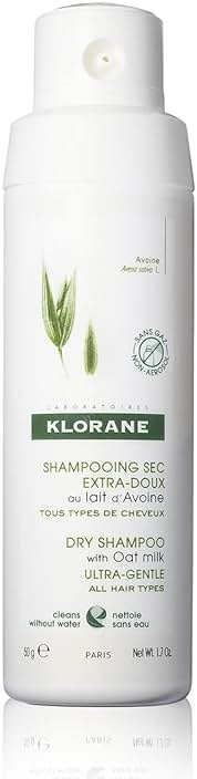 Klorane Ultra Gentle Dry Shampoo with Oat+ - Gentle Formula - Instantly Revives Hair and Eliminates Odor, Dirt, and Oils - Hypoallergenic & Vegan - Paraben & Sulfate-Free - Product Image