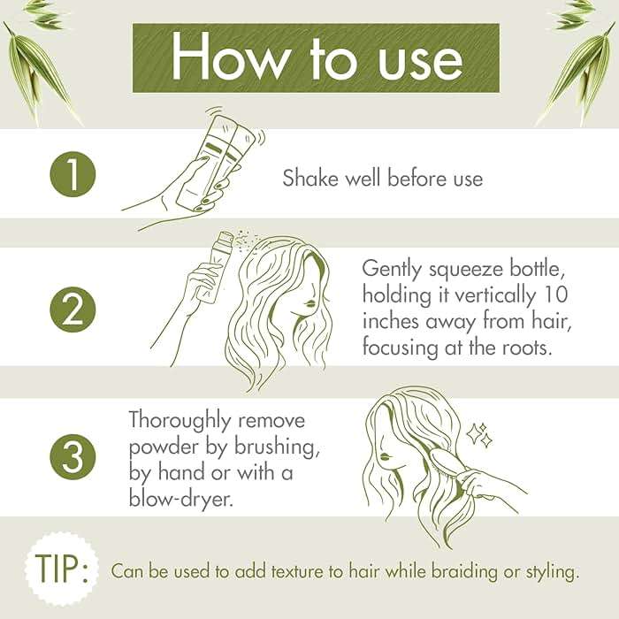Klorane Ultra Gentle Dry Shampoo with Oat+ - Gentle Formula - Instantly Revives Hair and Eliminates Odor, Dirt, and Oils - Hypoallergenic & Vegan - Paraben & Sulfate-Free - Image 4