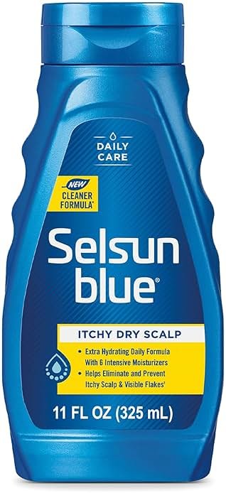 Selsun Blue Itchy Dry Scalp Anti-Dandruff Shampoo, 11 fl. oz., Extra-Hydrating Formula, Pyrithione Zinc 1% - Product Image