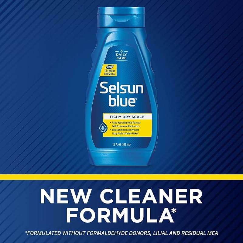 Selsun Blue Itchy Dry Scalp Anti-Dandruff Shampoo, 11 fl. oz., Extra-Hydrating Formula, Pyrithione Zinc 1% - Image 3