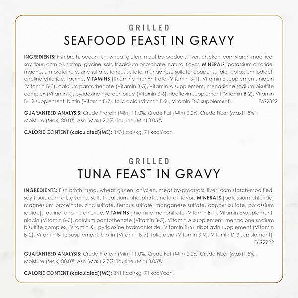 Purina Fancy Feast Grilled Wet Cat Food Seafood Collection in Wet Cat Food Variety Pack - (Pack of 24) 3 oz. Cans - Image 6