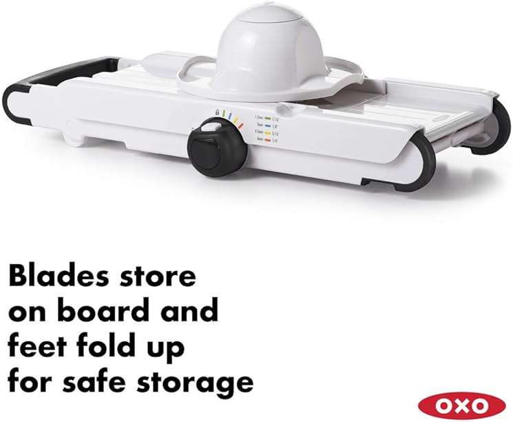 OXO Good Grips V-Blade Mandoline Slicer, White (1155700) - Image 6