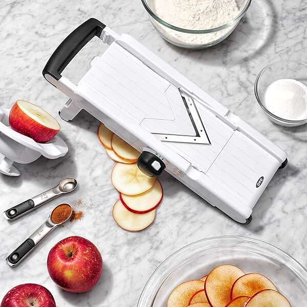 OXO Good Grips V-Blade Mandoline Slicer, White (1155700) - Image 8