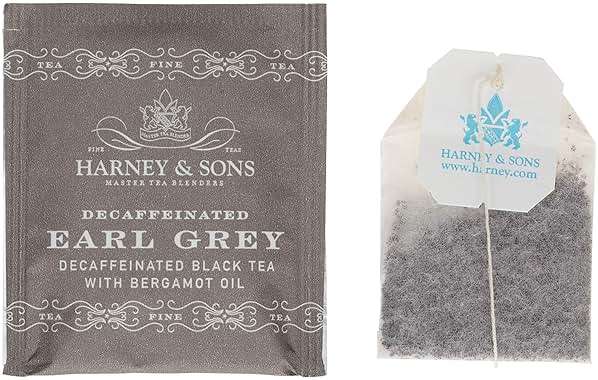 Harney & Sons Decaffeinated Earl Grey Tea bags, Black Tea with Bergamot, 50 Count - Image 2