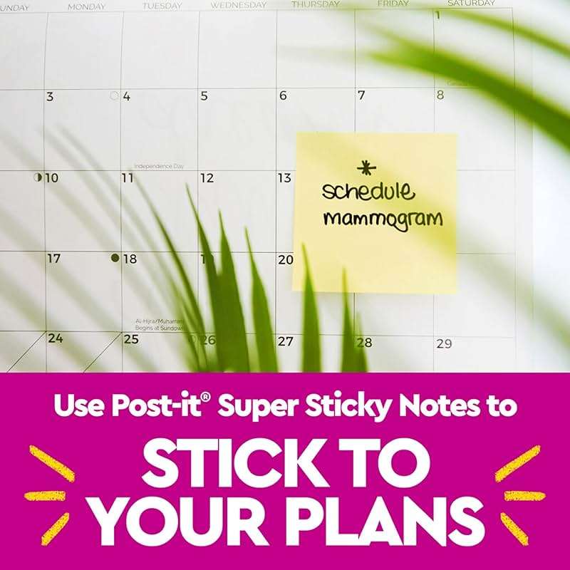 Post-it Super Sticky Dispenser Pop-up Notes, 10 Sticky Note Pads, 3 x 3 in., 2X the Sticking Power, School Supplies and Office Products, Use with Post-it Note Dispensers, Canary Yellow - Image 6