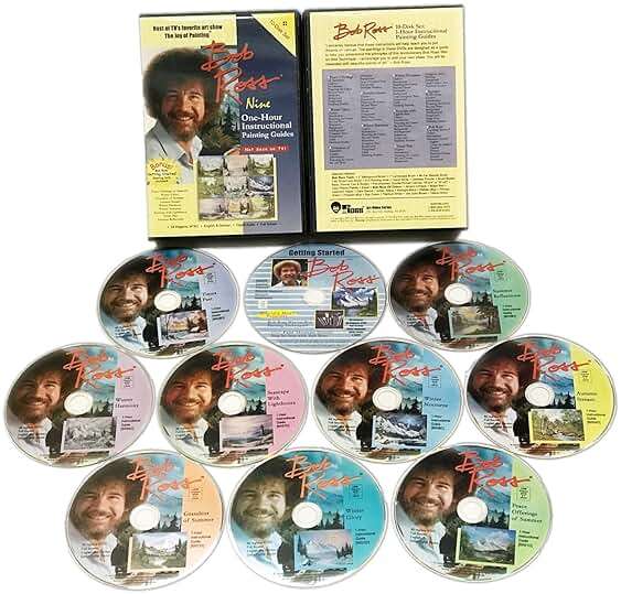 BOB ROSS JOY OF PAINTING SERIES: Nine One Hour Instuctional Guides - 10 DVD Set - Image 1