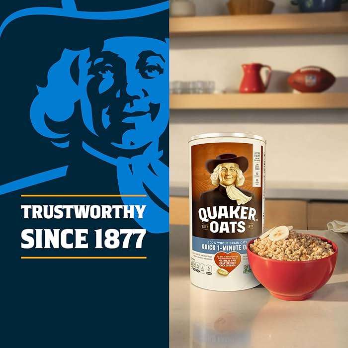 Quaker Quick 1-Minute Oatmeal, Non GMO Project Verified, 2.5 Pound (Pack of 2) - Image 3
