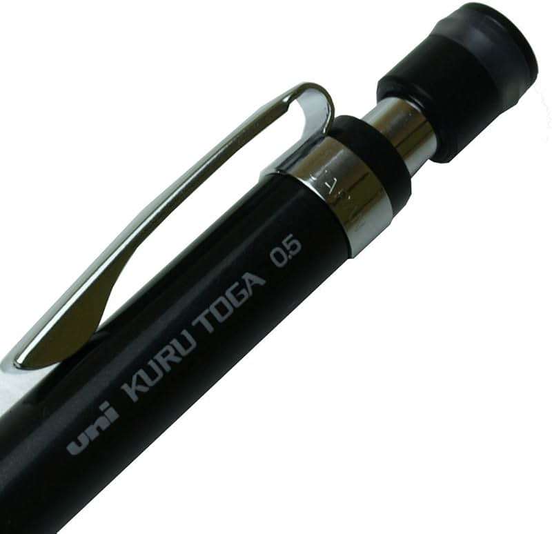 Uni Kuru Toga 0.5 mm High Grade Auto Lead Rotation Mechanical Pencil, Black (M510121P.24) - Image 4