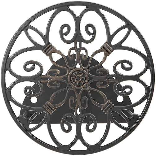 Liberty Garden Products 670 Wall Mounted Decorative Hose Butler, Holds 125-Feet of , Black - Image 1