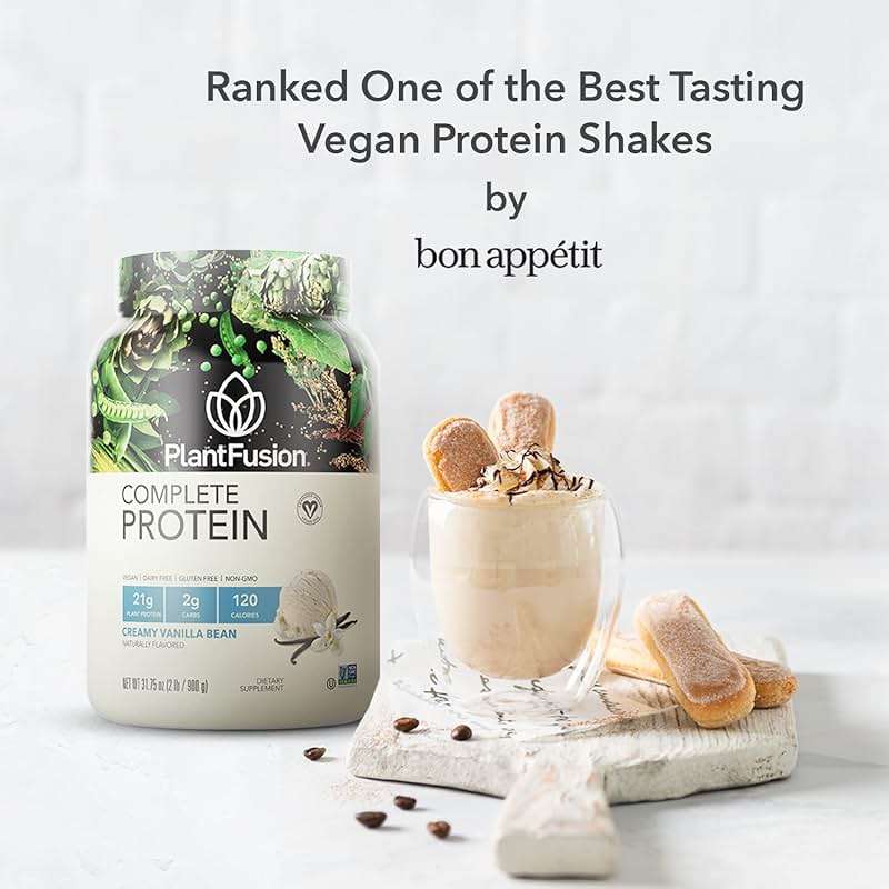 PlantFusion Complete Vegan Protein Powder - Plant Based Protein Powder With BCAAs, Digestive Enzymes and Pea Protein - Keto, Gluten Free, Soy Free, Non-Dairy, No Sugar, Non-GMO - Vanilla Bean 2 lb - Image 3