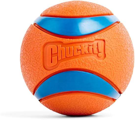 Chuckit! Ultra Ball Dog Toy - Size Large - For Dogs 60-100 lbs - Made from Durable Rubber - Super Bouncy - Floats in Water - 3-inch Diameter - Pack of 1 - Image 1