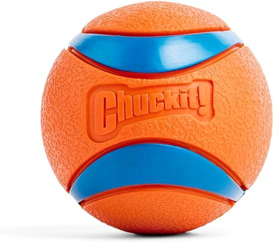 Chuckit! Ultra Ball Dog Toy - Size Large - For Dogs 60-100 lbs - Made from Durable Rubber - Super Bouncy - Floats in Water - 3-inch Diameter - Pack of 1 - Product Image