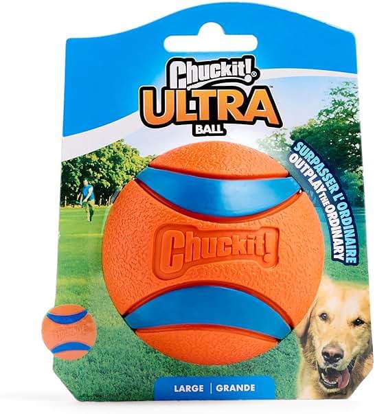 Chuckit! Ultra Ball Dog Toy - Size Large - For Dogs 60-100 lbs - Made from Durable Rubber - Super Bouncy - Floats in Water - 3-inch Diameter - Pack of 1 - Image 7