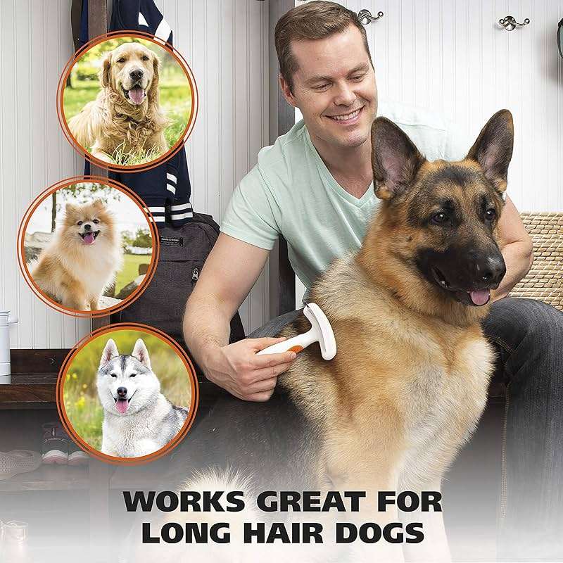 Wahl 2-in-1 Combination Double Row Pet Rake with Hair Shedding Blade for Dog or Cat Fur by The Brand Used by Professionals – Model 858424 - Image 6
