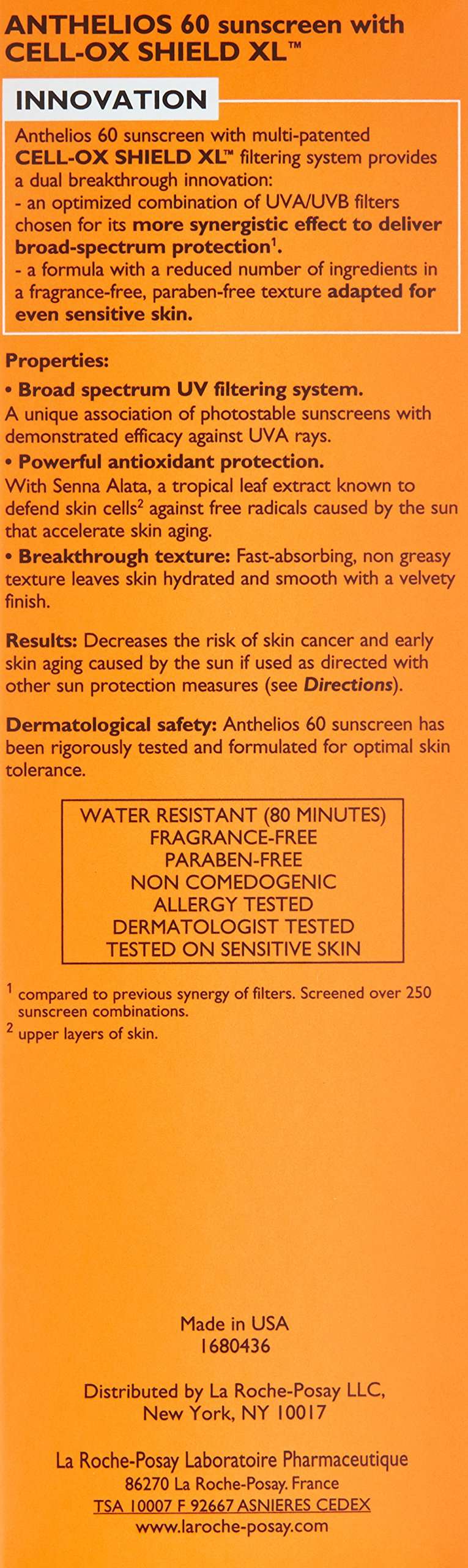 La Roche-Posay Anthelios Melt-In Milk Sunscreen SPF 60, Sunscreen For Body & Face, Broad Spectrum SPF + Antioxidants, Oil Free, Lightweight & Fast Absorbing, Oxybenzone Free - Image 9