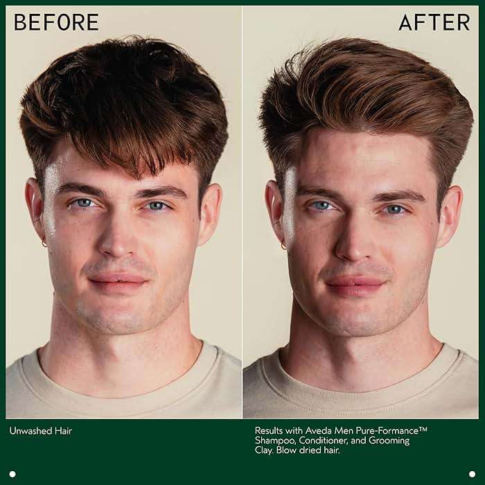 Aveda Men Pure-Formance Grooming Clay | Strong Pliable Hold | Matte Finish | Lightweight Hair Styling Clay | 92% Naturally Derived*, 2.5 Ounce - Image 4