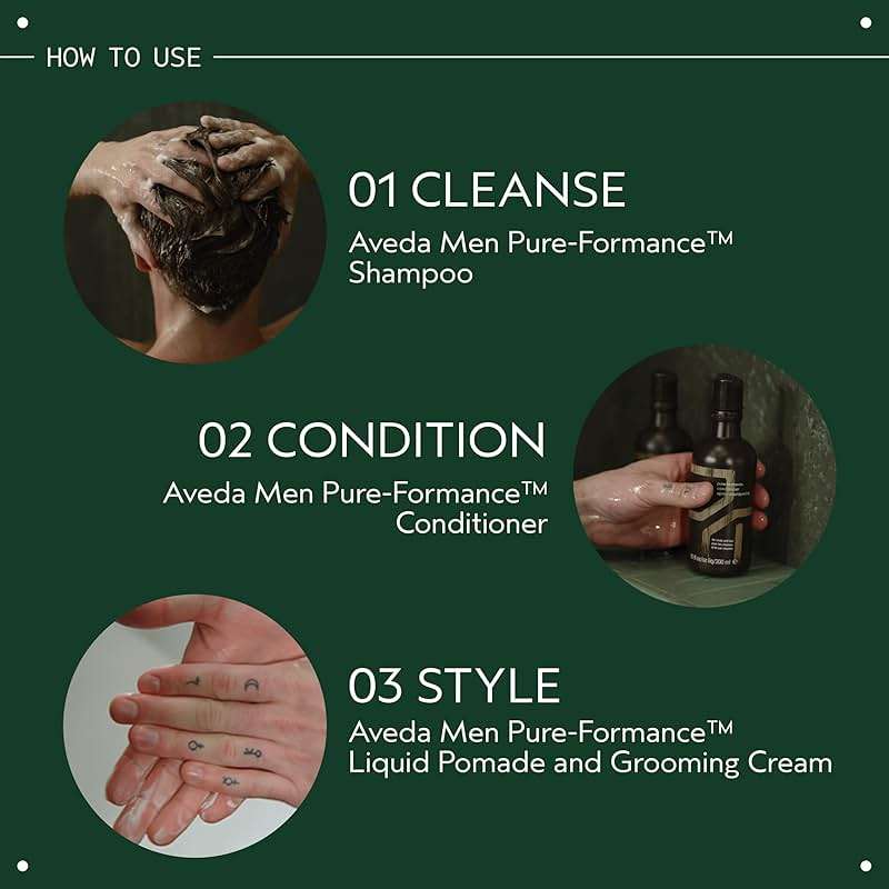 Aveda Men Pure-Formance Grooming Clay | Strong Pliable Hold | Matte Finish | Lightweight Hair Styling Clay | 92% Naturally Derived*, 2.5 Ounce - Image 6