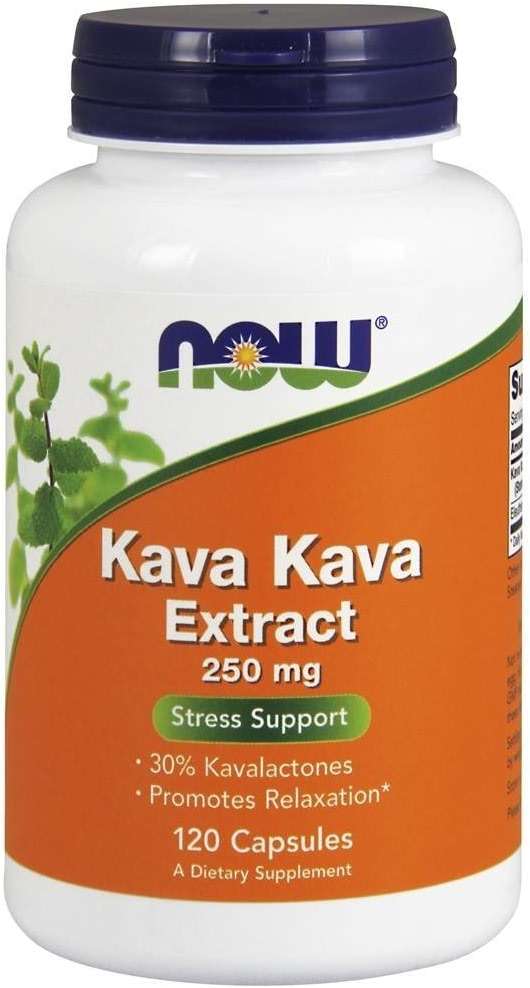 NOW Foods Kava Kava 250mg 120 Capsules - Image 1