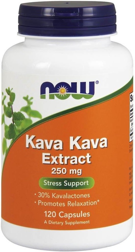 NOW Foods Kava Kava 250mg 120 Capsules - Product Image