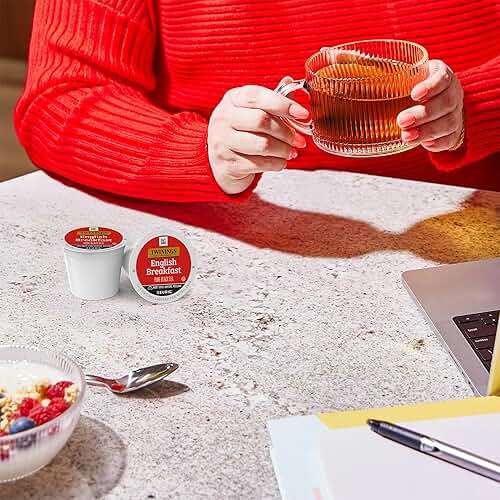 Twinings English Breakfast Black Tea K-Cup Pods for Keurig, 24 Count (Pack of 1), Smooth, Flavourful, Robust, Caffeinated, Enjoy Hot or Iced - Image 3