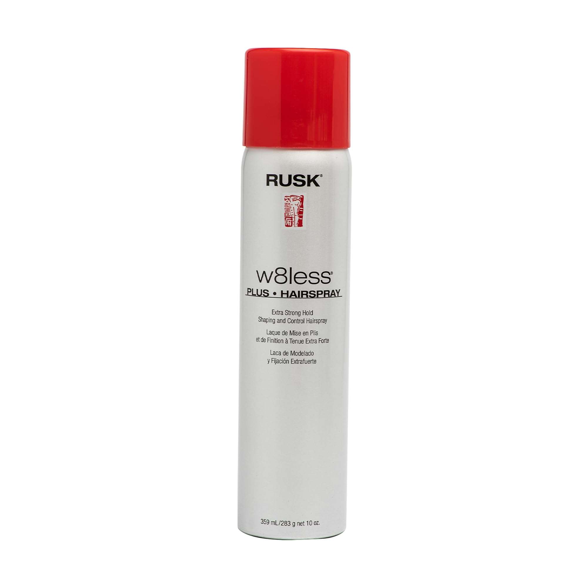 RUSK W8less Plus Extra Strong Hairspray 10 Fl Oz - Image 1