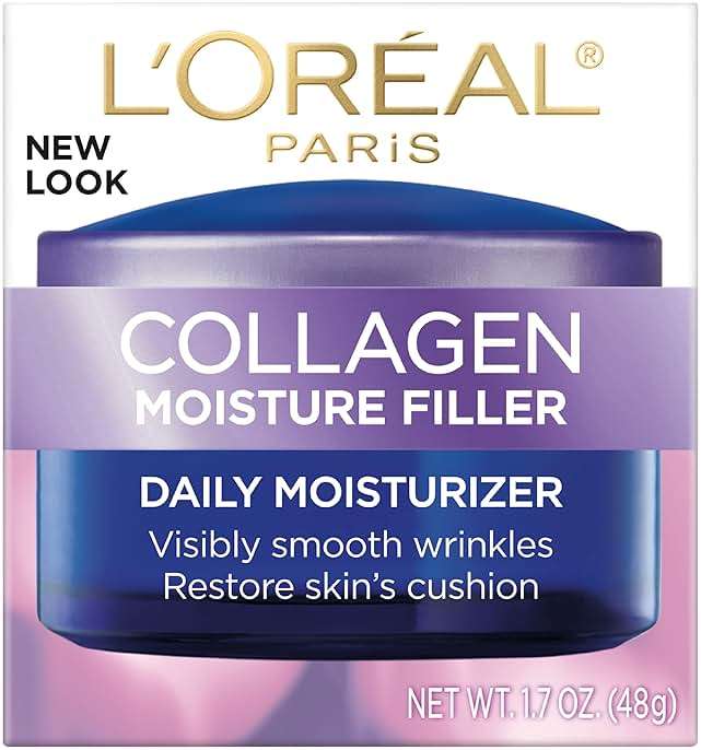 L’Oreal Paris Collagen Daily Face Moisturizer, Anti Aging Face Cream to Reduce Wrinkles and Provide Intense Hydration, 1.7 oz - Image 2