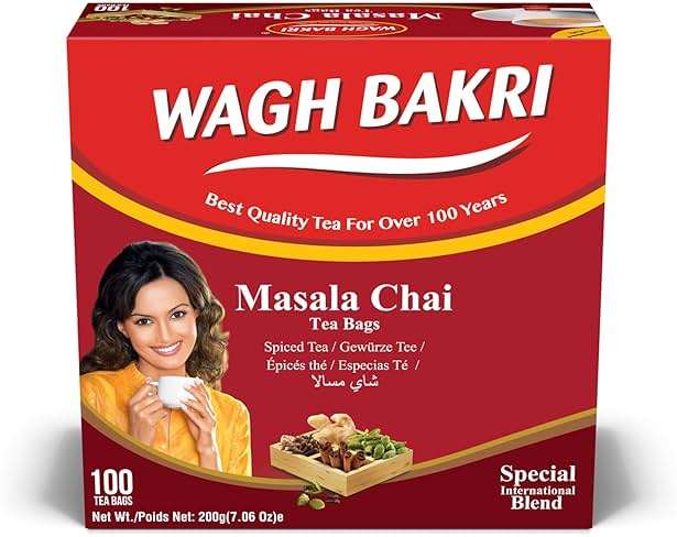 Wagh Bakri Chai Tea Bags, 100 Tea bags of Special International Blend, 200 grams - Image 1