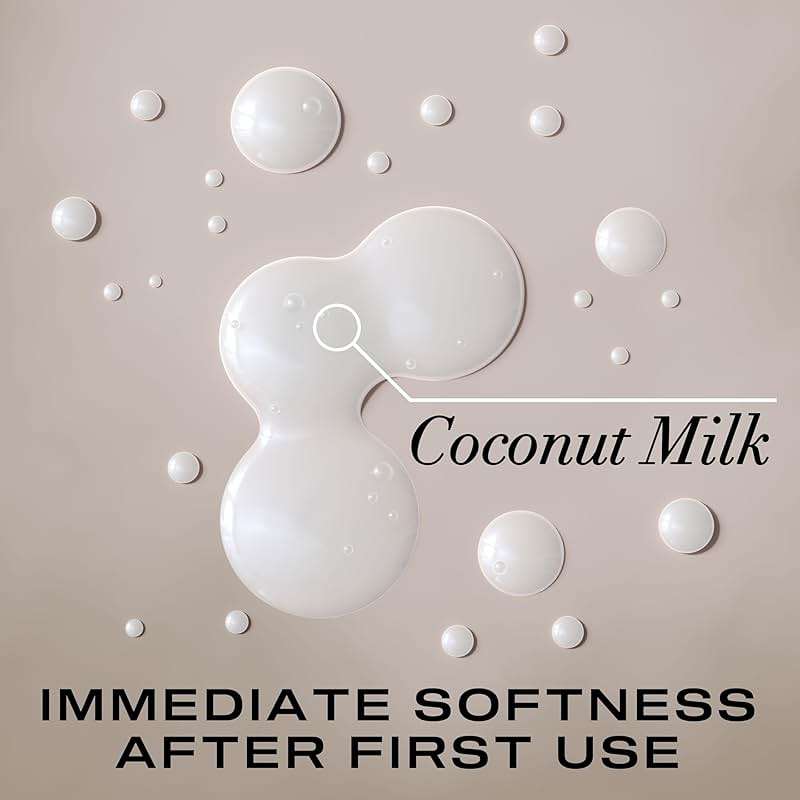 OGX Nourishing + Coconut Milk Shampoo, Hydrating & Restoring Shampoo Moisturizes for Soft Hair After the First Use, Paraben-Free, Sulfate-Free Surfactants, 25.4 fl. oz - Image 4