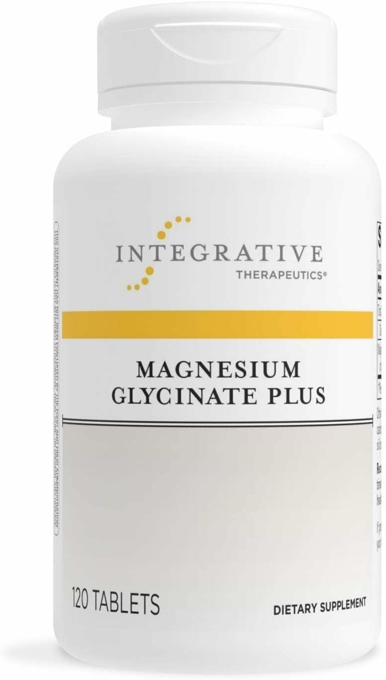 Integrative Therapeutics Magnesium Glycinate Plus - Cardiovascular Support Supplement* - Supports Brain & Muscular Function* - 120 Count (60 Servings) - Product Image