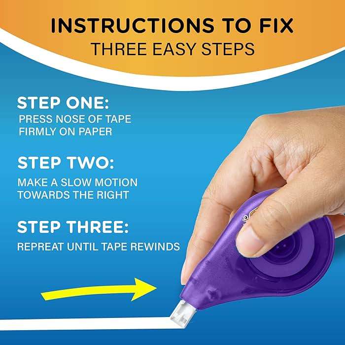 BIC Wite-Out EZ Correct Tear-Resistant Correction Tape with 39.3 ft of Tape, 10-Count Pack in White - Image 7