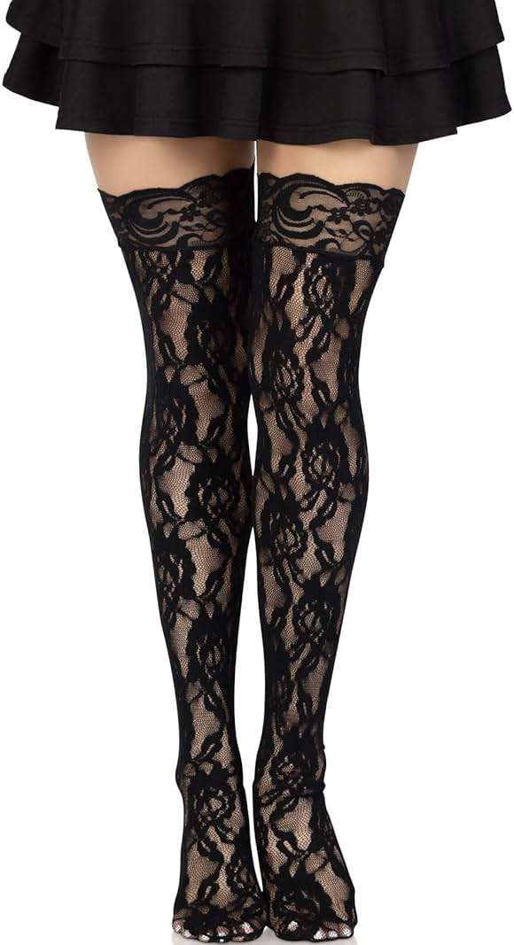 Leg Avenue Women's Hosiery Lace Thigh Highs - Image 4
