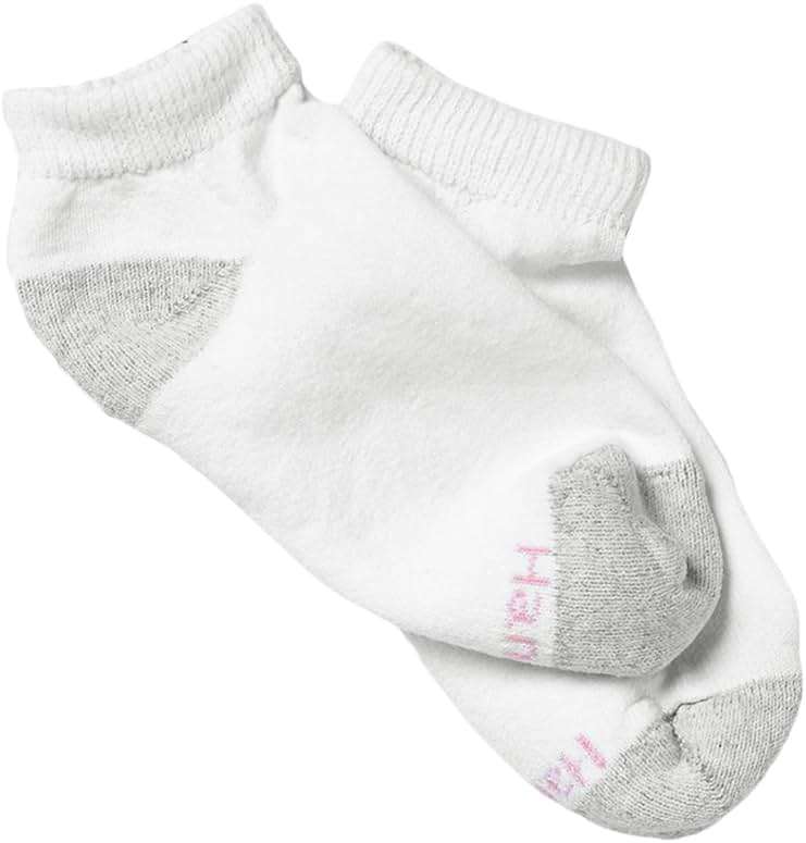 Hanes womens 10-pair Value Pack Low Cut athletic socks, White, 5 9 US - Image 1