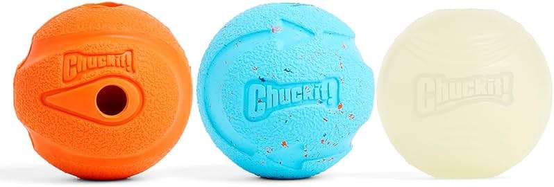 Chuckit Gen 1 Fetch Pack Dog Balls - Interactive Dog Toys, High-Bounce Fetch Ball, Floating Ultra and Rugged Balls, Durable - Size Medium, 2.5-inch Diameter, Set of 3 - Image 2