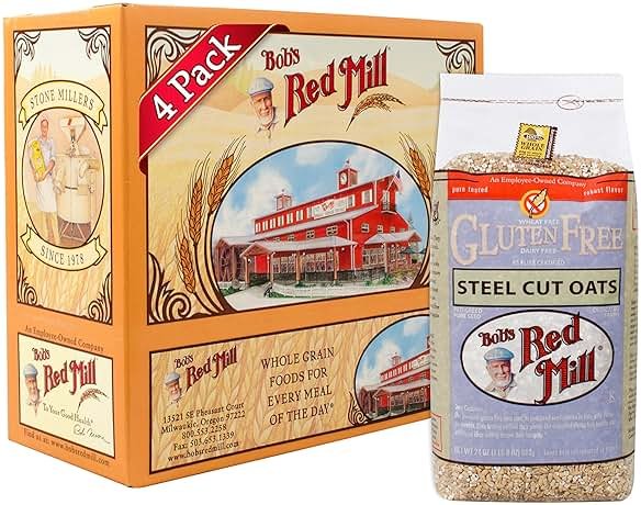Bob's Red Mill Gluten Free Steel Cut Oats, 24 Oz (4 Pack) - Product Image