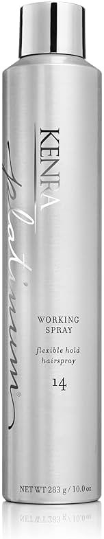 Kenra Professional Platinum Working Spray 14 | Flexible Hold Hairspray | Fast-Drying, Non-Sticky | Creates Volume & Texture | Leaves Hair With Frizz-Free Shine | All Hair Types - Product Image