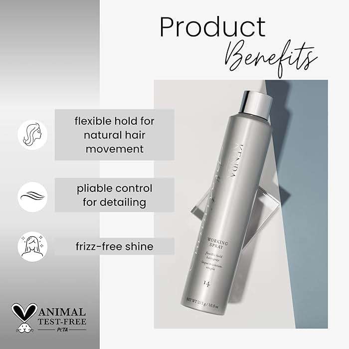 Kenra Professional Platinum Working Spray 14 | Flexible Hold Hairspray | Fast-Drying, Non-Sticky | Creates Volume & Texture | Leaves Hair With Frizz-Free Shine | All Hair Types - Image 2