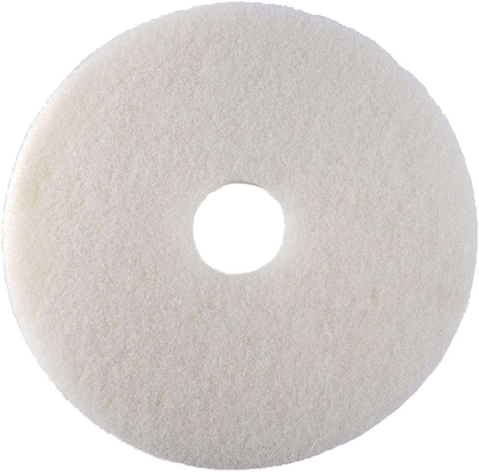 Oreck Commercial 437.051 Polish Orbiter Pad, 12" Diameter, for 550MC Orbiter Floor Machine, White - Image 1