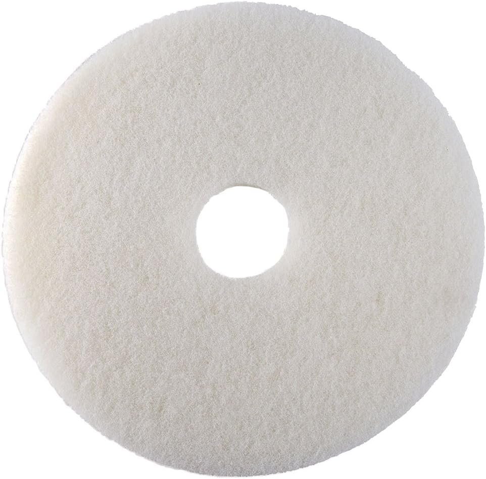 Oreck Commercial 437.051 Polish Orbiter Pad, 12" Diameter, for 550MC Orbiter Floor Machine, White - Product Image