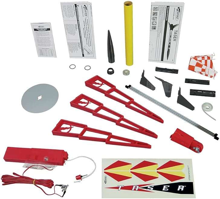 Estes 1491 Taser Rocket Launch Set, Beginner Flying-Rocket-Model Building Kit for Ages 10+, Includes Launch Pad System - Image 12