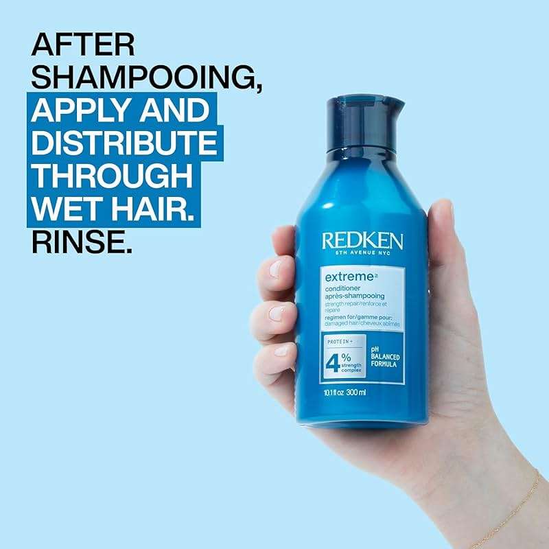 Redken Extreme Conditioner For Damaged Hair - Strengthen & Protect Damaged Hair, Infused With Proteins - Image 5