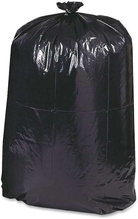Earthsense Commercial RNW6050 Can Liner, 55-60 gal, 1.25 mil, 38" x 58", Black (Pack of 100) - Image 5