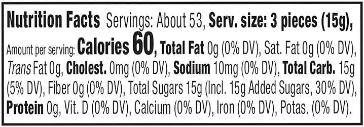 Brach's Bobs Sweet Stripes Soft Peppermint Candy, 160 Individually-Wrapped Pieces, 28 Ounce Jar - Image 2