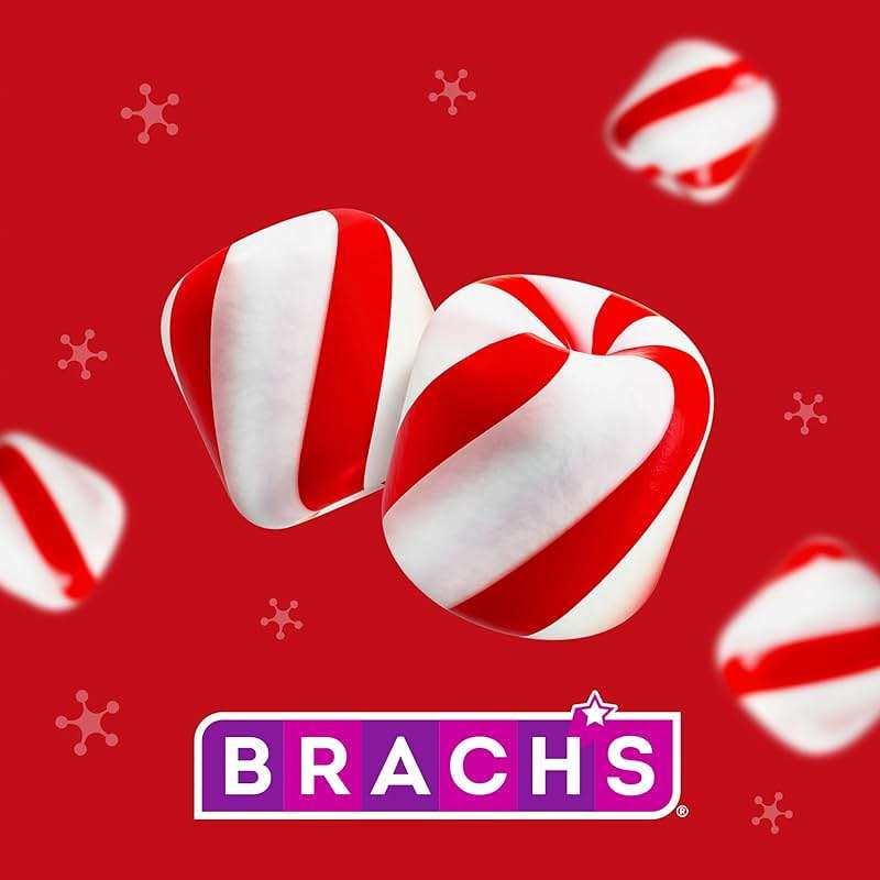 Brach's Bobs Sweet Stripes Soft Peppermint Candy, 160 Individually-Wrapped Pieces, 28 Ounce Jar - Image 5