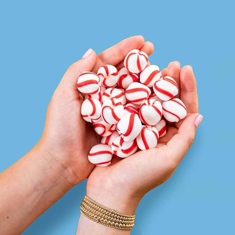 Brach's Bobs Sweet Stripes Soft Peppermint Candy, 160 Individually-Wrapped Pieces, 28 Ounce Jar - Image 8