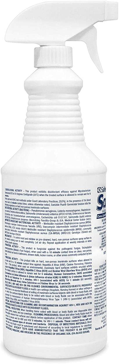 Safetec 32 Oz. SaniZide Plus Spray Bottle - Image 3