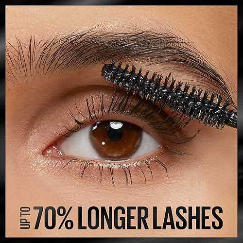 Maybelline Lash Stiletto Ultimate Length Washable Mascara, Very Black, 1 Count - Image 3